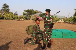 Yonif 305/Tengkorak laksanakan Kegiatan Tradisi penerimaan 12 Prajurit baru dipimpin Wakil Komandan Pasukan Tengkorak