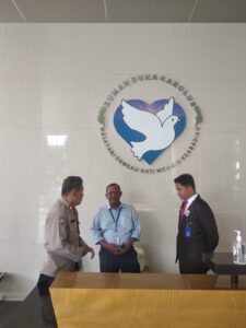 Sambang Ke Rumah Duka Carolus Salemba, Aiptu Ari Imbau Kamtibmas Karyawan Dan SeCurity