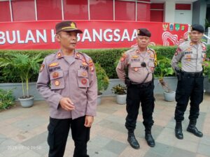 Kapolsubsektor Thamrin Pimpin Apel di Polsubsektor Thamrin Menteng Jakarta Pusat