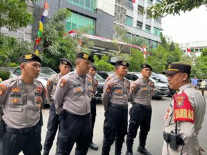 Apel Pengamanan Rencana Aksi Unjuk Rasa di Kantor Dinas Kesehatan DKI Jakarta
