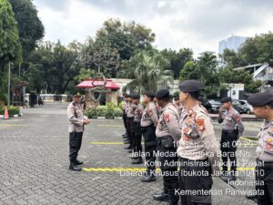 Antisipasi Rencana Aksi Unjuk Rasa, 101 Personil Gabungan Lakukan Pengamanan di Sapta Pesona