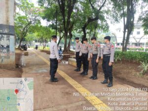 Kapolsubsektor Majapahit Pimpin Apel Pengamanan Rencana Aksi Unjuk Rasa di Merdeka Timur