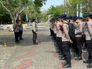 Kapolsubsektor Kartini Pimpin Apel Pengamanan Sepak Bola Di Stadion Utama Gelora Bung Karno