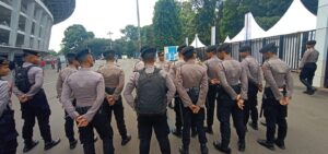 Ploting VIP Timur, Kanit Binmas Pimpin Pengamanan Sepakbola Indonesia VS Australia