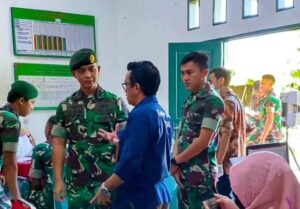 Batalyon Arhanud 16 Kostrad Gelar Skrining dan Pelayanan Kesehatan Menjelang HUT Ke-79 TNI