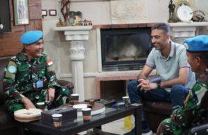Silaturahmi Startegis DCO Indobatt XXIII-R dengan LAF di Marjayoun