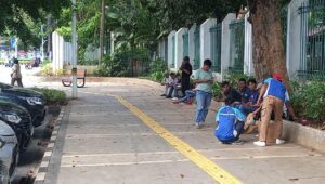 Patroli Dini Kapolsubsektor Pegangsaan Strong Point Sekitar Depan Tugu Proklamasi