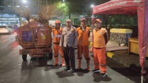 Polsubsektor Tenggulun Antisipasi Malam Hari Lokasi Jembatan Menteng Tenggulun