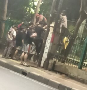 Panit Binmas Polsek Sawah Besar Bersama Masyarakat