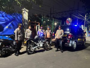 Patroli Cipta Kondisi Polsek Johar Baru Dalam Rangka Antisipasi Gangguan Kamtibmas dan Tawuran Warga.