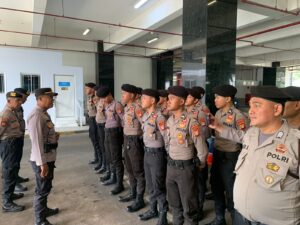 Antisipasi Rencana Aksi Unjuk Rasa, 32 Personil Gabungan Di Siagakan Ke Graha Pertamina Gambir