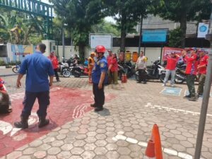 Monitoring Sosialisasi Pembentukan Dan Pembinaan Relawan Pemadam Kebakaran, Aipda Marzuki Berikan Imbauan Kamtibmas