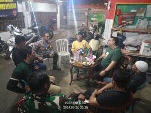 Sambang Wilayah Bhabinkamtibmas dan Babinsa Kampung Rawa, Cooling System Kamtibmas Dengan Ketua RW