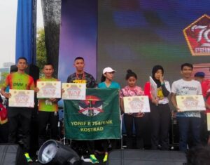 Prajurit Raja Naik Podium di Panglima TNI Run 2024