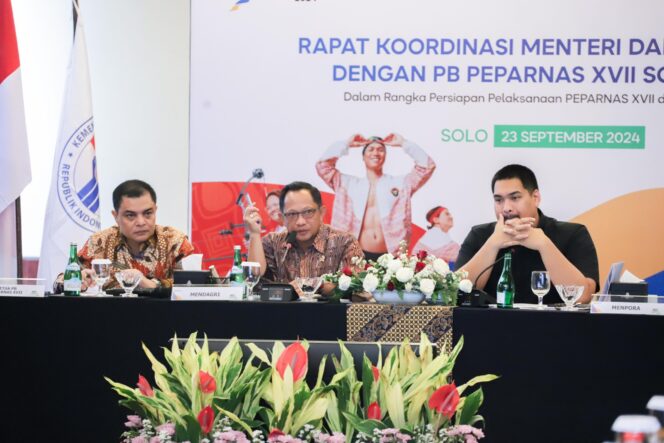 
 Mendagri: Persiapan Peparnas XVII Solo 2024 Terus Dimatangkan