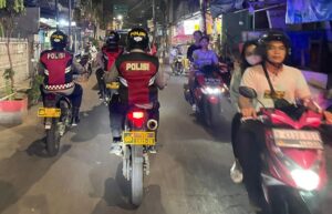 Polsek Johar Baru Menjelang Pilkada Rutin Melaksanakan Patroli Cipta Kondisi Antisipasi Gangguan Kamtibmas