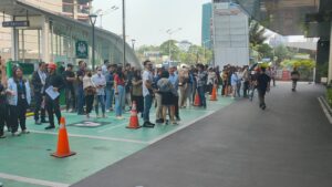 Binmas Kebon Sirih Pengamanan Giat Simulasi Kebakaran Di Plaza Bank Indek
