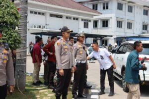 Kapolres Pelabuhan Tanjung Priok Pimpin Pengamanan Kunjungan Kerja Presiden dan Wakil Presiden