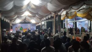 Meski di guyur hujan, tim pendukung Paslon AMAN membludak padati acara pertemuan