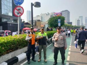 Kapolsubsektor Blora Bersama Tiga Pemantauan Sekitar Dukuh Atas Menteng