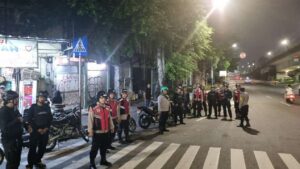 Patroli Cipta Kondisi Pagi Hari Polsek Johar Baru Amankan Wilayah Pada Tahapan Pilkada DKI Jakarta