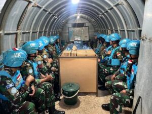 Di Tengah Situasi Konflik di Lebanon Selatan, Prajurit Satgas Yonmek TNI KONGA XXIII-R Unifil Tetap Rayakan HUT Ke-79 Tentara Nasional Indonesia