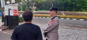 Kunjungan Kasubsi Publikasi Kepada Wahyudi Kantor Bappenas Menghimbau Kamtibmas