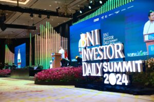 Menhan Prabowo Beri Pandangan di Acara BNI Investor Daily Summit 2024