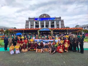 Kasbrigif 20 Kostrad Hadiri Upacara HUT ke-28 Kabupaten Mimika Bersama TNI-Polri dan Forkopimda