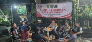 Ngopi Kamtibmas Bersama Di Pos Satkamling RT 11/03 Kelurahan Karet Tengsin Menjelang Pilkada DKI