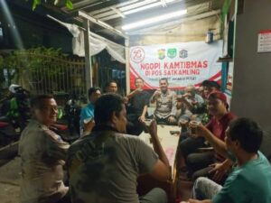 Ngopi Kamtibmas Bersama Polsek Cempaka Putih Di Pos Satkamling