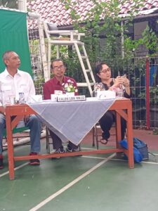 Bhabinkamtibmas Kelurahan Harapan Mulia Hadiri Pemilihan LMK RW.02