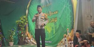 Bhabinkamtibmas Karet Tengsin Hadiri Peringatan Maulid Nabi Muhammad SAW Di Mushola Nurul Jihad