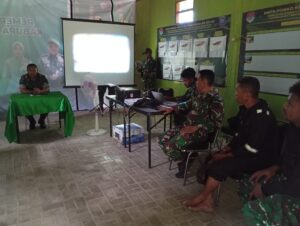 Tanggung Jawab Dansatgas, Dandim 1805/Raja Ampat Berikan Arahan Dan Motivasi Anggota Satgas TMMD Ke-122 Kodim 1805/Raja Ampat