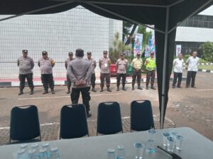 Apel Kegiatan Pengamanan Unjuk Rasa Di Kementerian Agama RI
