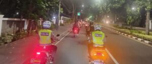 Patroli Bermotor Tiga Pilar Menteng Dalam Rangka Memberikan Rasa Aman Warga Menteng Menjelang Pelantikan Presiden R.i dan Wakil Presiden R.I