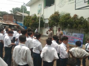 Penyuluhan Dan Edukasi Stop Tawuran, Polsek Johar Baru Di SMP Al Jihad Johar Baru