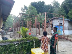 Tidak Jengah, Dansatgas TMMD Ke-122 Kodim 1805/Raja Ampat Terjun Kelapangan Langsung