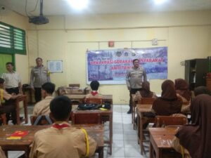 Cegah Kenakalan Remaja, Polsek Johar Baru Berikan Penyuluhan Dan Deklarasi Stop Tawuran SMA Islam Al Jihad Johar Baru.