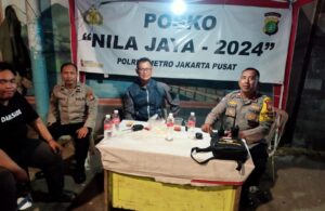 Bhabinkamtibmas Gondangdia Giat Pemantauan Cegah Tawuran Warga dan Pilkada Aman Di Posko Nila Jaya