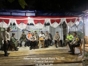 Jelang Pilkada, Polsek Senen Gelar Patroli Tiga Pilar