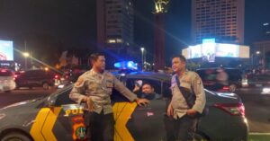 Patko 1042 Menteng Memantau Aktivitas Masyarakat Sekitar Bunderan HI Antisipasi Kejahatan Jalanan