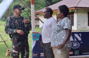 Komunikasi Sosial Yonif 501/BY, Mempererat Hubungan dengan Masyarakat di Kampung Sabah