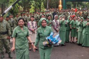 Suasana Haru Warnai Acara Pelepasan Kolonel Inf Eko Antoni Chandra Lestianto sebagai Danbrigif 3/TBS