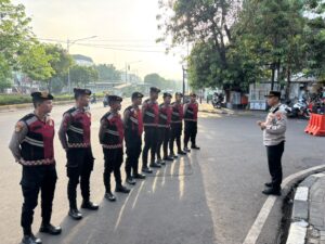Kapolsubsektor Kartini Pimpin Apel Pengamanan Pelantikan Presiden dan Wakil Presiden Terpilih