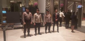 Patroli 3 Pilar Polsek Metro Menteng Kontrol Kantor Bawaslu RI, Koordinasi dengan Pamdal dan Penyampaian Himbauan Kamtibmas