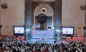 Kanit Binmas Pimpin Apel Pengamanan untuk Charity Action For Palestina Di Masjid Istiqlal