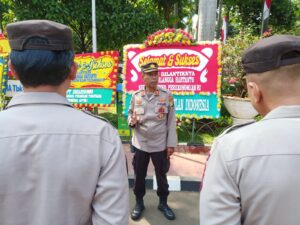 Wakapolsek Sawah Besar Pimpin Apel Pengamanan Unjuk Rasa WALHI