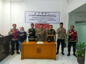 Rutin Pengamanan Gudang Logistik Pilkada, Lantai IV Kantor Kecamatan Johar Baru.