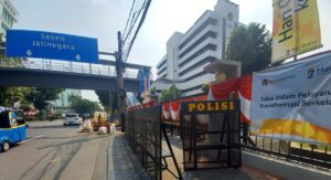Polsek Sawah Besar Siap Amankan Aksi Unjuk Rasa LPKSM Satria Pangkal Perjuangan di Kementerian Keuangan RI